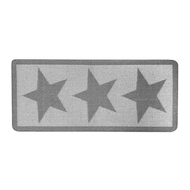 My Utility Star Kitchen Mat, Runner 67 x 150 cm, Silver