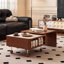Table basse rétractable en noyer