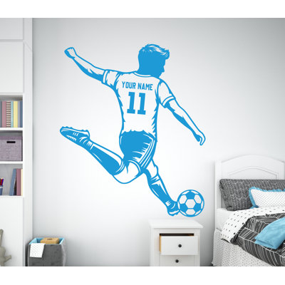 Soccer wall decor, Football Wall Decal Sport Vinyl, Football stickers, Boys Passion, Goal Wall Art, Wall Stickers, Kids Room, Decor  1189RS