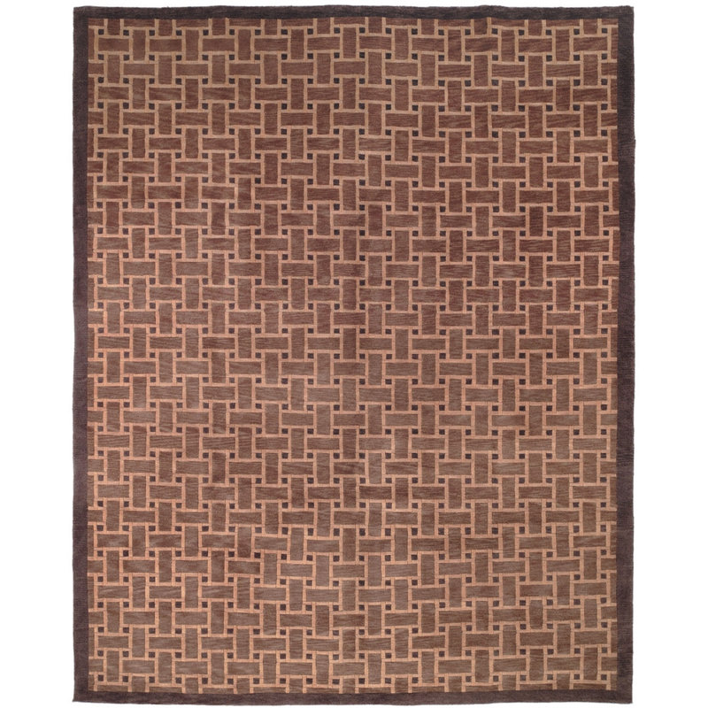 Hand-knotted Tibetan wool rug, Rectangle 6 pi x 9 pi