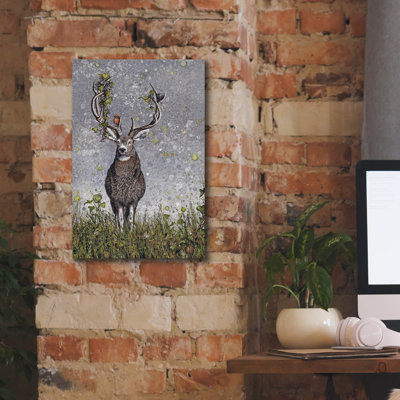Millwood Pines 'Stag' by Maggie Vandewalle, Canvas Wall Art, 26"x40"