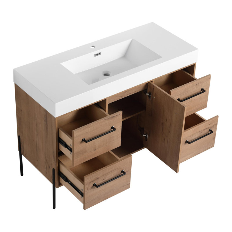 Meuble-lavabo 48 po avec lavabo en résine