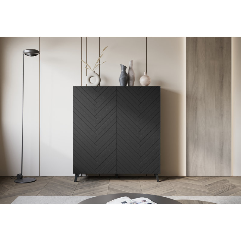 120cm Sideboard, Black