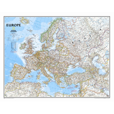 Carte murale Europe Classic