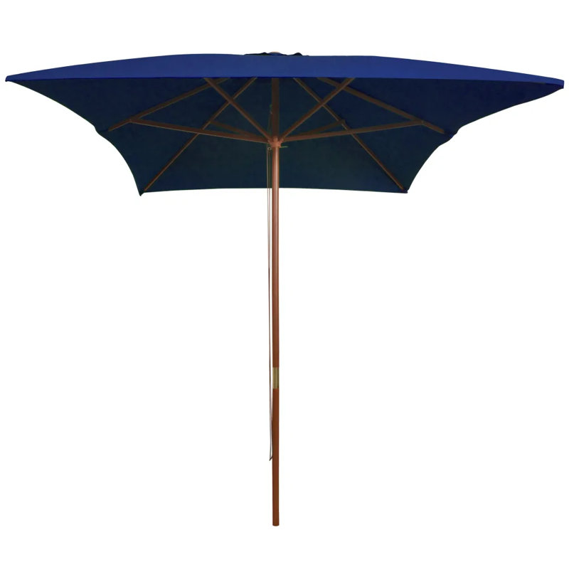 Clintwood 200cm X 300cm Rectangular Market Parasol, Blue