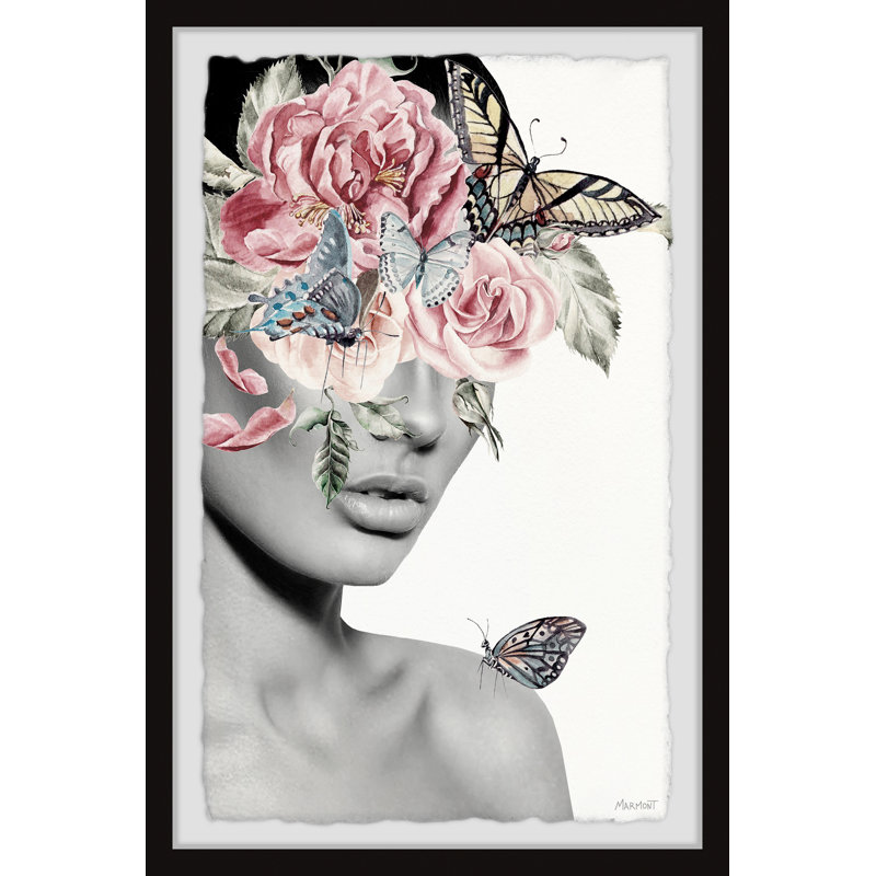 «Butterfly Bonanza», reproduction sur papier encadrée, H 8 po x l 12 po x P 1,5 po