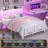 Queen Size Bed Frame with Headboard, Charging Station and LED Lights, Heavy Duty Metal Platform & Noiseless, Easy Assembly-2062472143-2062472142