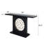 Modern Black Console Table With Gold Accent, Decorative Entryway Table,56In Wood Console Table, Narrow Sofa Table For Entrance, Living Room, Hallway