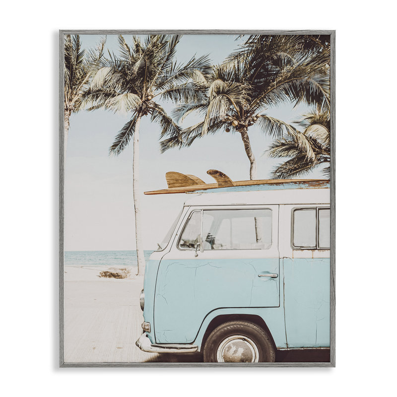 Planche de surf rétro et art de la giclée par LSR Design Studio, H 14 po x l 11 po, Estampe numérique Farmhouse