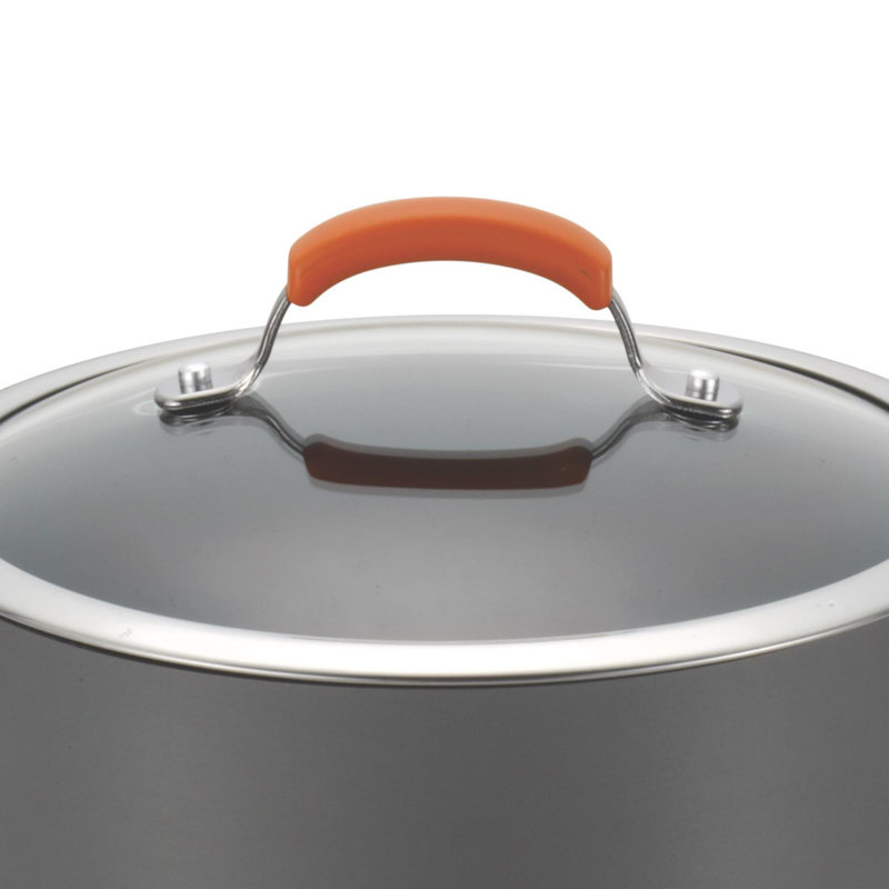 Rachael Ray Gray 10-Piece Nonstick Aluminum Cookware Set