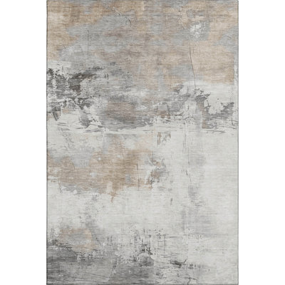 Premium Machine Washable Mehara AMF1685 Abstract Rug