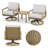 Dymir Swivel Aluminum Outdoor Lounge Chair