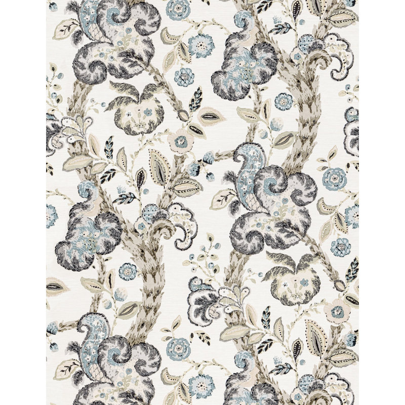 CUMBRIA WALLCOVERING, Smoke/Ivory