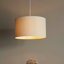 Linen Blend Drum Pendant Shade-311245122