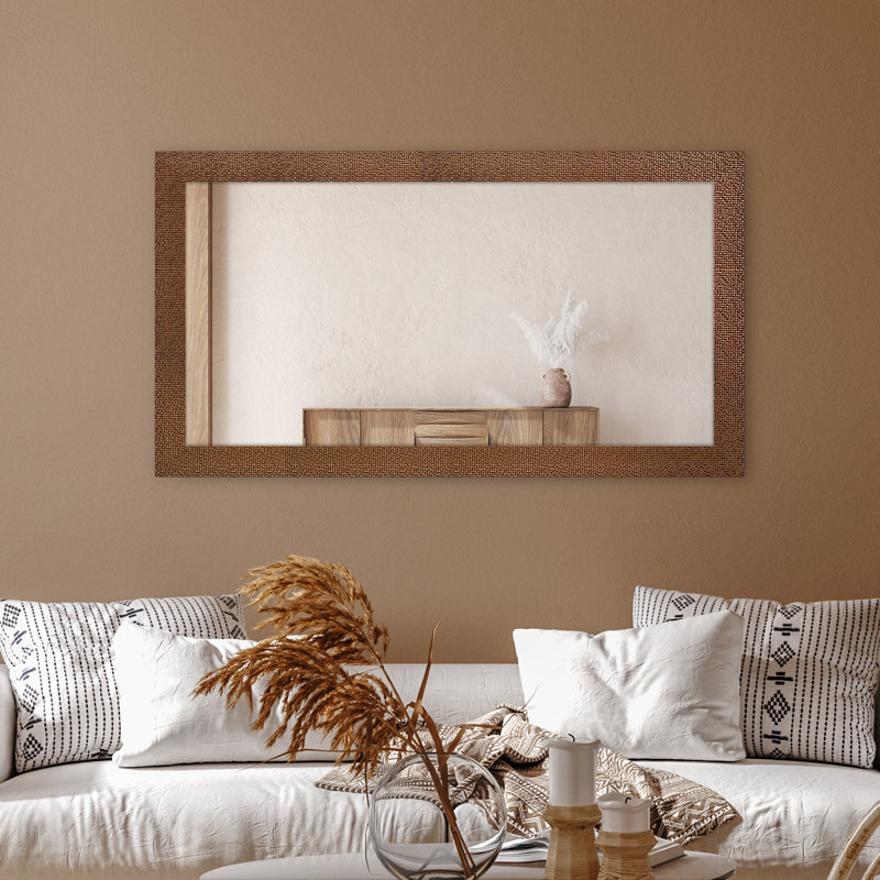 Eldana Plastic Flat Mirror, 62.4 cm H x 82.4 cm W, Copper