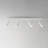 Bianca  4-Light Matte White Dimmable LED Integrated Track Lighting with Pivoting Track Heads