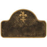 Fleur de Lis Arch One Line Address Plaque