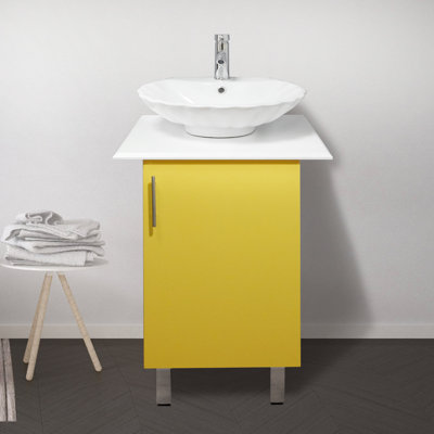Ensemble de meuble-lavabo moderne en céramique