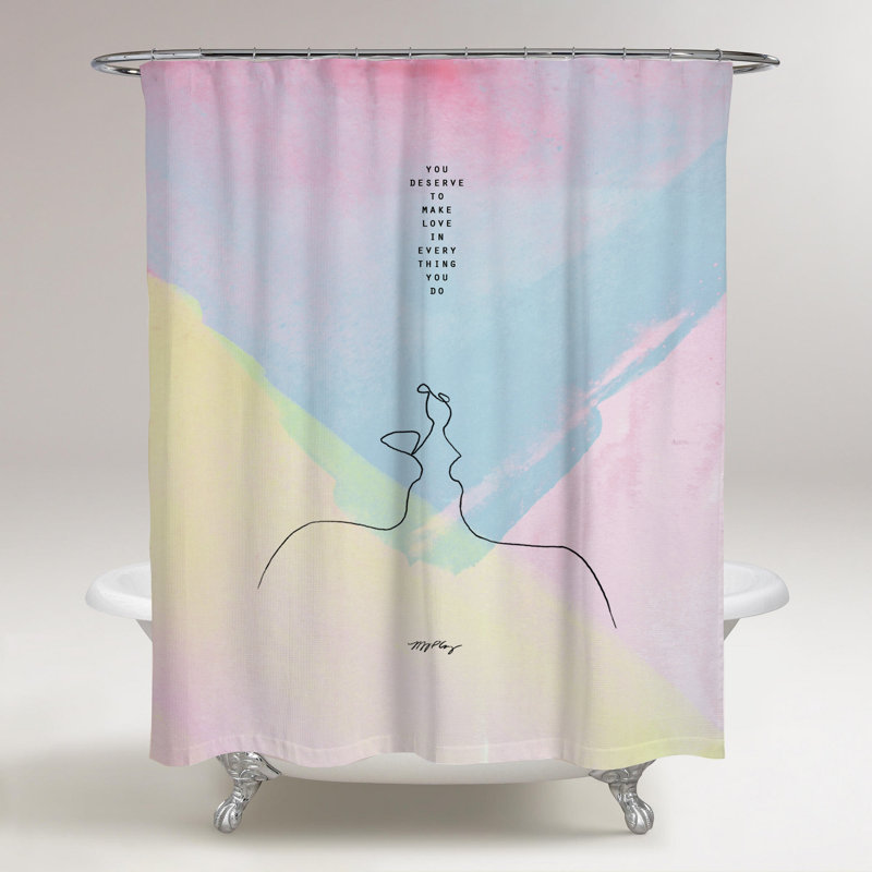 Kantor Make Love Single Shower Curtain