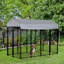 Grand chenil pour chiens recouvert pour l'extérieur-92561314-112214391