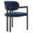 Elio Barrel Fabric And Metal Dining Chair-109758053