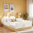 Upholstered Platform Bed With Animal-shaped Pillows And Storage Bags-11399901