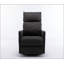 Chaise berçante pivotante inclinable en tissu de lin 038-523470790