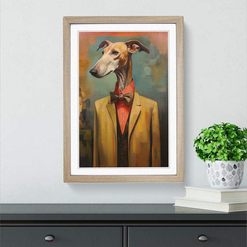 Greyhound Orphism Art - Framed Print
