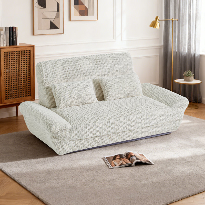 Causeuse en velours côtelé Cloud Couch, Blanc