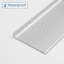 Aluminium 0,5 po x 3,125 po x 84 po base murale en argent mat, plinthe de moulure (ensemble de 4)-122435319