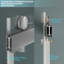 Porte de douche sans cadre avec système de fermeture avancé l 57 à 60 po x H 78 po Gargy-92303030-98222884
