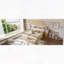 Lit plateforme simple double avec tablettes et tiroirs de rangement - bois massif, aucun sommier nécessaire-1439029675