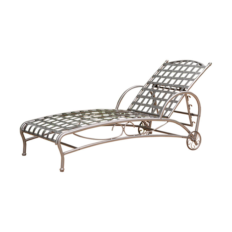 Arifa Outdoor Chaise Lounge, Pewter