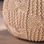 Pouf rond en coton Bordeaux