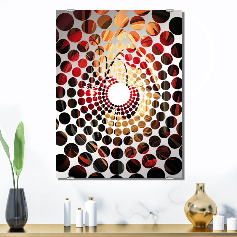 Sias - Miroir mural cerise MIR132508, 32 po x 24 po