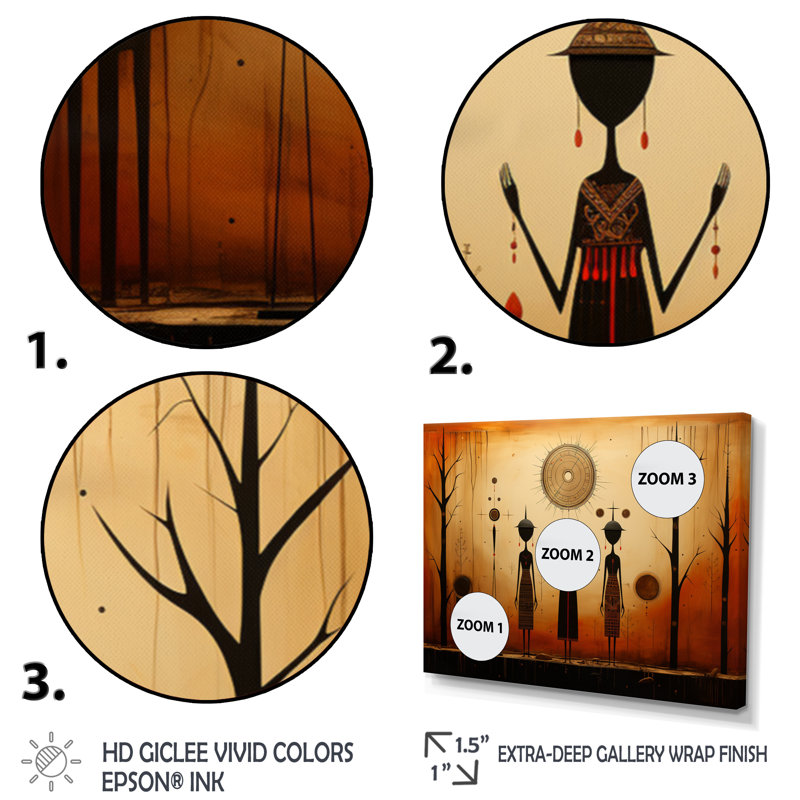 Folk Religion Folklore Reverence - impression, H 34 po x l 44 po x P 1,5 po, Cadre flottant noir
