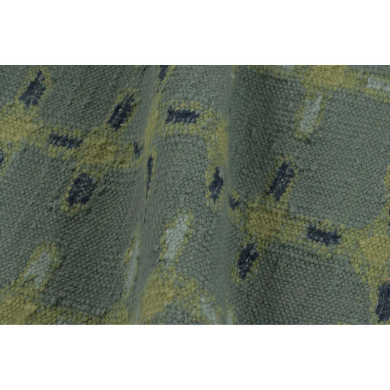 Wool Geometric Area Rug, Rectangle 5' x 7'