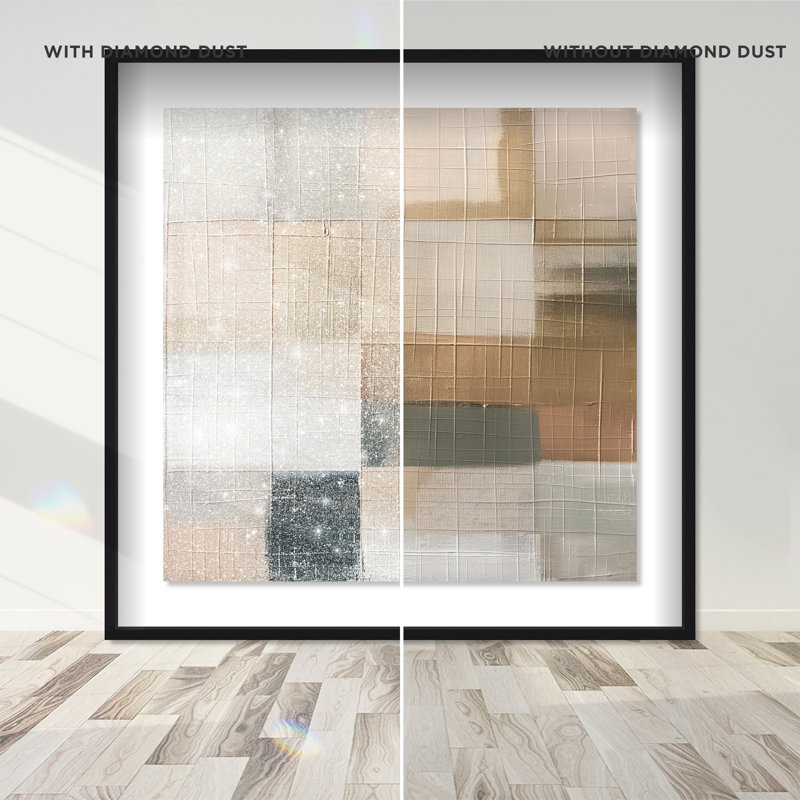 Boxed in Ebony II Shadowbox Abstract Print by Oliver Gal, Black Frame, 12 x 12, 13.5"H x 13.5"W, Black Frame