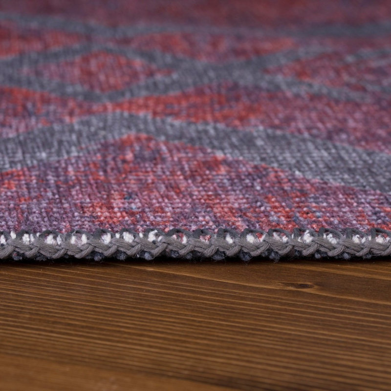 Luxurious Machine Washable Area Rug, 4.9 x 7.5 Feet, 100% Polyester, 1850 g/m², Pile Height: 0.2 inches | Eco-Friendly Recycled Poly Cotton Backing | Perfect for Living Room & Bedroom, Soft and Durable Design