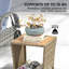 Square Outdoor Side Table - 45 cm W 45 cm D-502002440