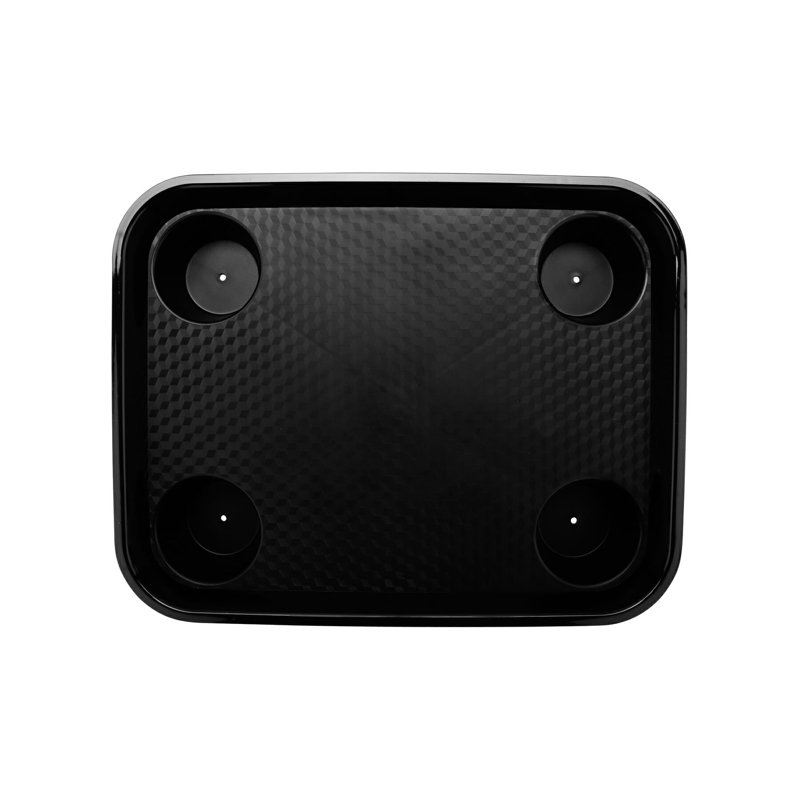 Polypropylene Tray - Set of 12, Black