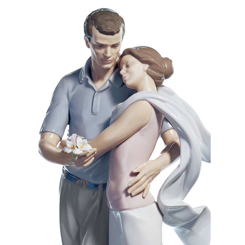 Eternal Embrace Porcelain Novelty Figurine for Anniversaries