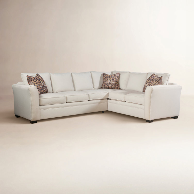 Bridgeport L Sectional, Java, Pearl Stripe; 0206-85