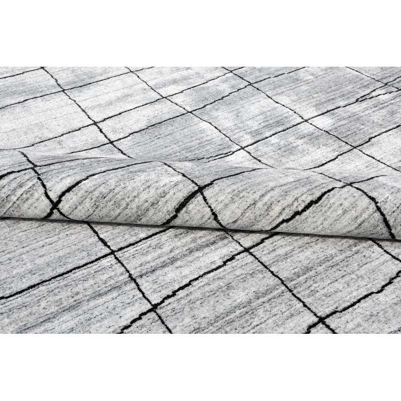 Berlene Abstract Grid Area Rug, Rectangle 5' x 8'