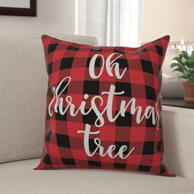 Plaid Reversible Throw Pillow