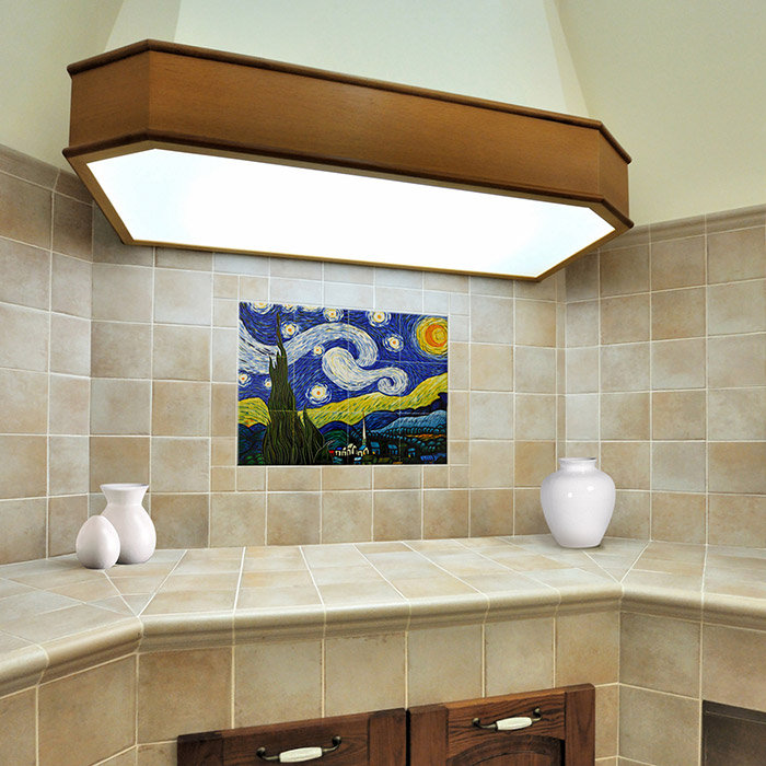 Starry Night 6" x 6" Ceramic Tile
