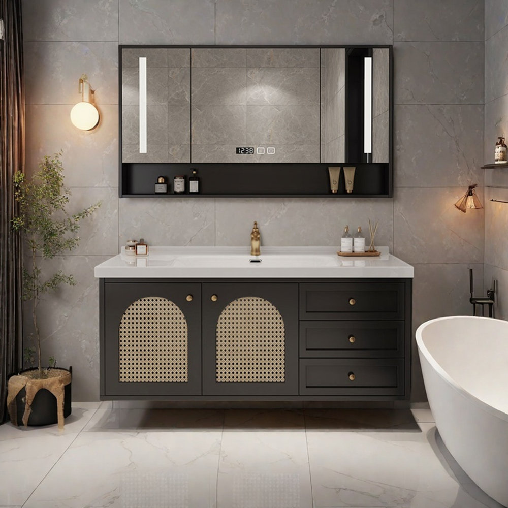 Backop French light luxury retro bathroom cabinet | Wayfair