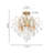 Base,Imitation Brass Color Ceiling Light Modern Lighting Fixture For Bedroom Hallway Bar Kitchen, H 18.5'' X W 17.7''