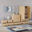 Tayce 4 Piece Bedroom Set (2 Drawer Bedside Chest X2, 5 Drawer Chest, 2 Door 2 Drawer Wardrobe-302868209