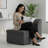 Soft Chenille Fabric Single Sofa-727098863